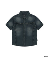 DENIM HALF SHIRT