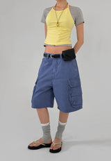 OVERLAP HALTER TEE