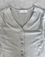 MELLOW BEAN V-NECK CARDIGAN