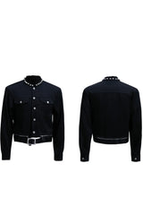 Pearl Trim Cropped Jacket