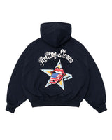 DC x The Rolling Stones American Tongue Zip-Up Hoodie Navy