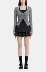 Nevia Shirring Cardigan Set