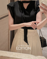【MADE】Tie blouse