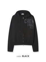 No.1404 CREW hood ZIP-UP (3color)