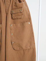 Kuro banding snap pocket wide fit washed pants