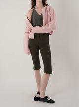 Line capri pants_brown