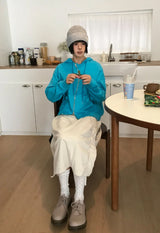 コーデュロイバックルラップスカート
