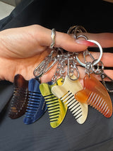 Mini heart brush key ring (5color)