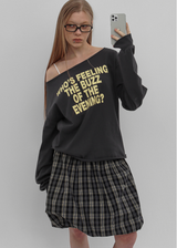 [MADE] リッツボートネックプリンティド長袖Tシャツ