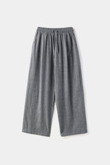 Border stripe summer pants
