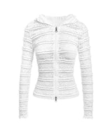 Ivelle Lace Hooded Zip-Up