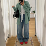 アンチドクラシックセミストレートワイドデニムパンツ (1 Color) – ゲスト / オフィス / ワークアウトフィット