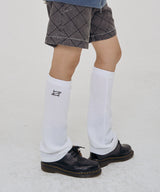 SIGNATURE LOGO LEG WARMERS WHITE