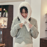 Label Fur Bandana / Cream