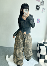 レオパードスポットカーゴパンツ🖤🤎 - 2カラーズ