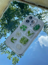 プラントブッククローバーリーフスマホケース