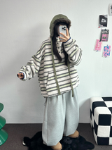 SWEAT BALLOON BACK POINT LONG PANTS🤎🖤🩶3COLOR