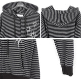 Ellie Heart Stripe Hoodie