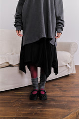 Chenille cutout midi skirt (2color)