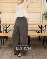 [MADE] Chemi curved wide pants