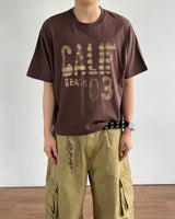 カーフプリントショートスリーブTシャツ