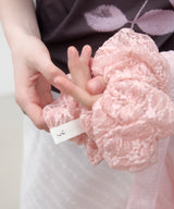 Lace Big Scrunchie - Pink
