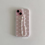 [translucent jelly] ribbon pattern case