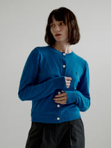 24 LETOILE ロゴ カーディガン_ラウンドネック