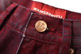 【Keshi】NEVADA WASHED FLOCKING DENIM JEANS