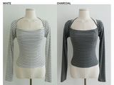 COAH HALTER NECK & SLIM BOLERO CARDIGAN SET (3COLORS!)