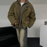 ECT Cropped Hooded Shell Parka (2 colors)