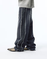 Two tone Panel Jean/Black