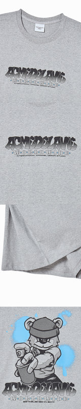 25FW AC ベアペイント半袖Tシャツ メランジ