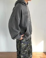 Droy ピグメントフードジップアップ