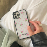 ローズ ポルカドット ガラスケース