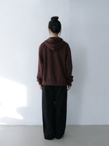 Girl zip-up hoodie - Brown