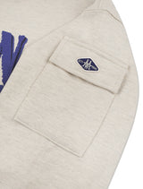 UNISEX Cargo Pocket DISPLACE Logo Hood Oatmeal(FCE1TS102M)
