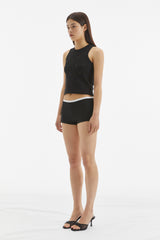 ROSE LACE SLEEVELESS /  BLACK