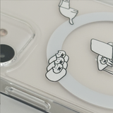 [MagSafe phone case] ディスターテッドキャット　フォンケース