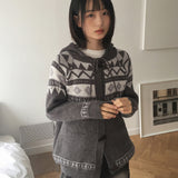 Linga Duffel Nordic Hooded Knit Cardigan