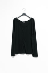 soft deep neck long top(3colors)