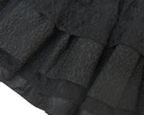 leo lace can-can skirt / black
