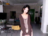(2color) Ruffle Lace Soft Cardigan
