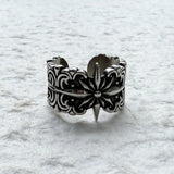Starburst Engraved Ring
