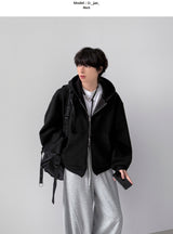 ボンデッドクロップフードジップアップ