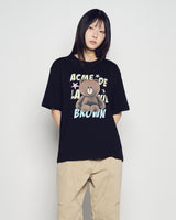26SS ラインフレンズ ブラウン スターショートスリーブTシャツ