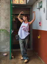 Rich Club Loose Color Matching Sleeveless