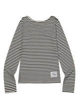 ROSA V-NECK STRIPED LONG SLEEVE T(2COLOR)