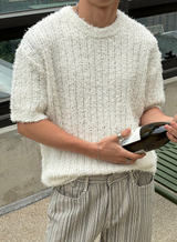 [Unisex] Summer boucle half knit(4color)