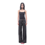 Tiberinus - Lily Jeans - Low-Rise Straight-Leg Jeans - Mouse Grey - 23 cm Rise - 23.5 cm Leg Opening